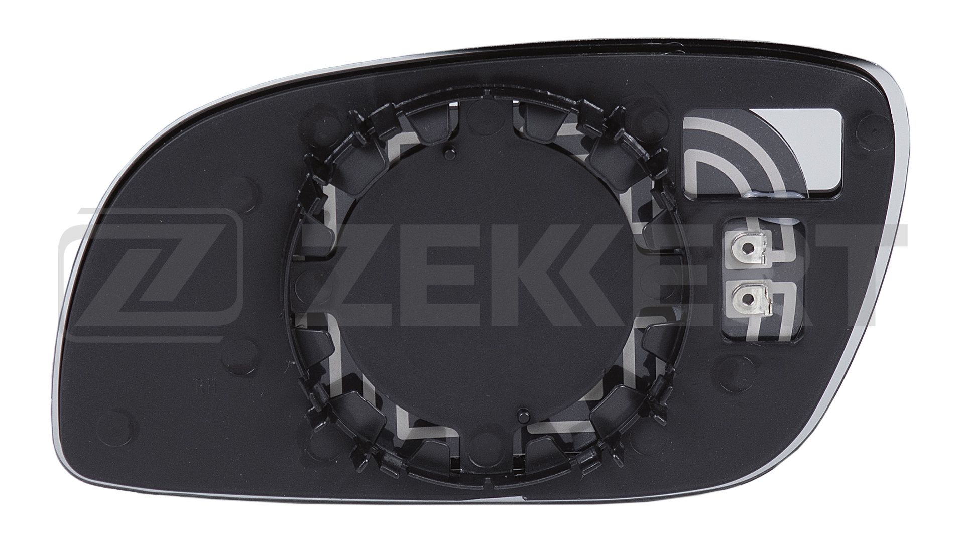 Зеркальный элемент правый выпуклый с подогревом VW Touran 03-