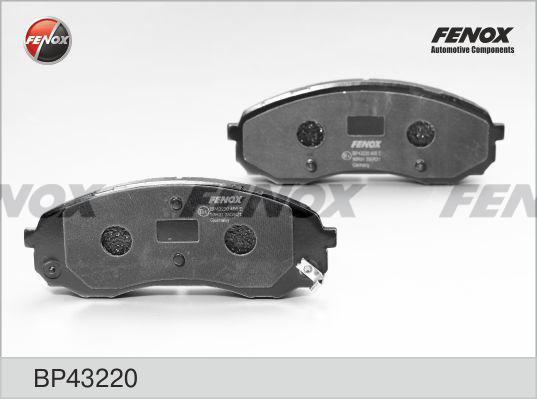Колодки тормозные Hyundai Starex/H1 97-; Kia Carnival 06-; Haval H9, H8 передние \ FENOX BP43220