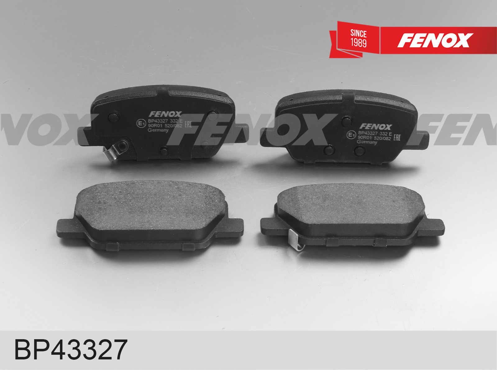 Колодки тормозные Hyundai Palisade 19-, Santa Fe 18- задние (58302-S1A50) \ FENOX BP43327