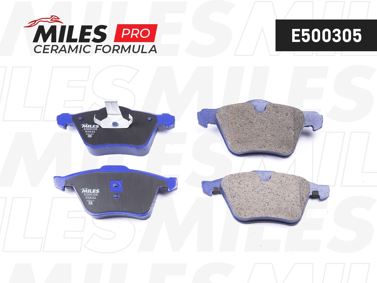 Колодки тормозные MILES E5 Ceramic FORD S-MAX 2.0D-2.2D/VOLVO S60/S80/V70/XC70 06- передние