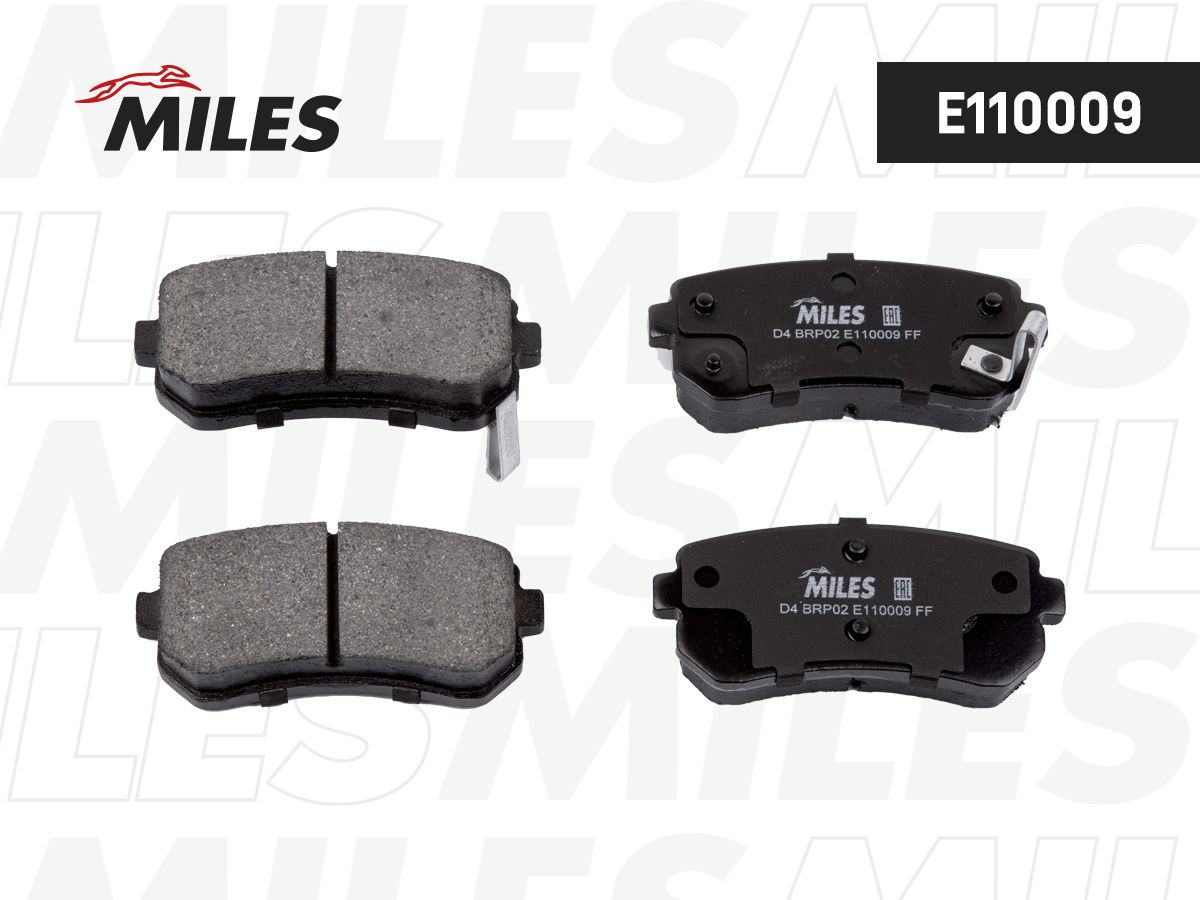 Колодки тормозные Kia Ceed, Ria 06- задние Miles