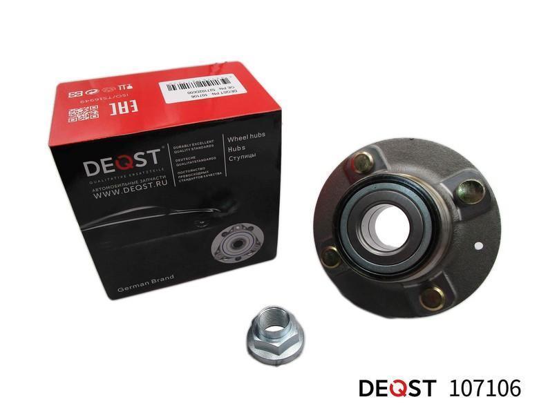 Ступица Hyundai Elantra (XD) 00-, Kia Cerato (LD) 04- задняя (без ABS) \ DEQST 107106