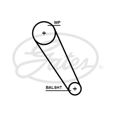 Ремень ГРМ GATES 5698XS /859715698/ Audi A3/VW Passat/Tiguan 1.8/2.0TFSi 04-