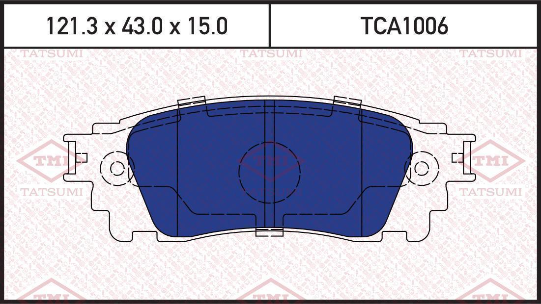 Колодки тормозные TATSUMI LEXUS RX 15->
