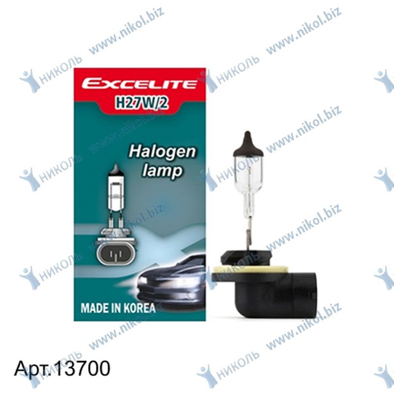 Лампа Н27 W/2 12 V 27 (п/тум. фары Hyundai / KIA) EXCELITE PGJ13
