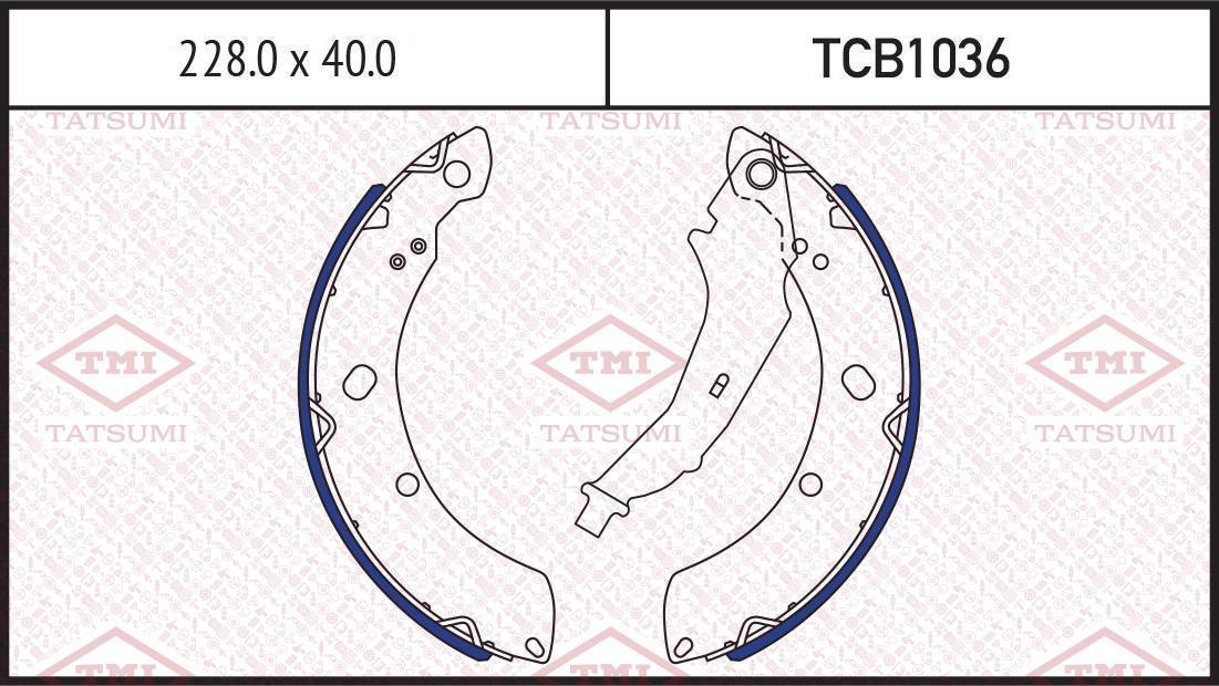 Колодки тормозные TATSUMI VW Polo Sedan 11->