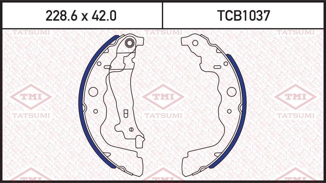 Колодки тормозные TATSUMI RENAULT Duster/Kangoo/Grand Kangoo 08->