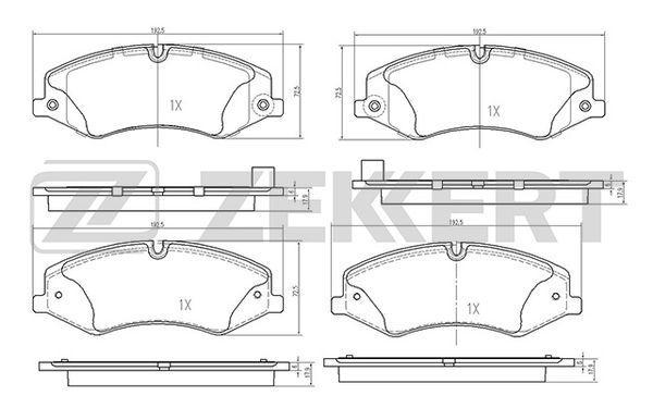 Колодки тормозные Land Rover Discovery IV 09-, Range Rover III, IV 09- передние дисковые (GDB1898)
