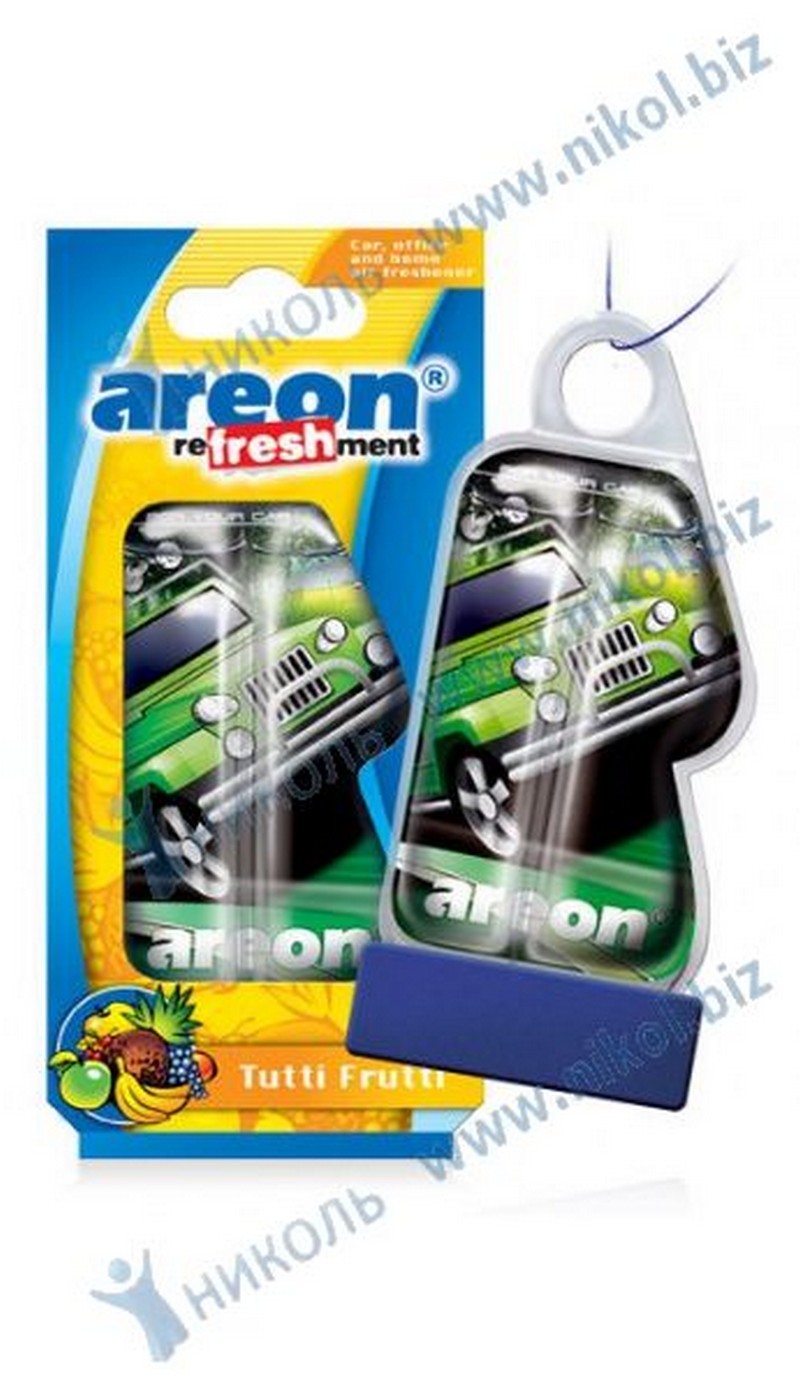 Освежитель подвесной AREON LIQUID (гель) тутти фрутти