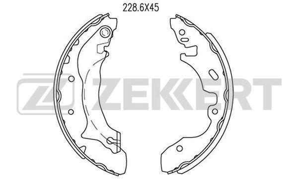 Колодки тормозные ZEKKERT BK4283 бараб. задн. Ford Mondeo I-II 93-