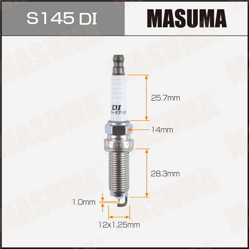 Свеча зажигания Masuma S145DI Double Iridium (DILZKAR7D11S)
