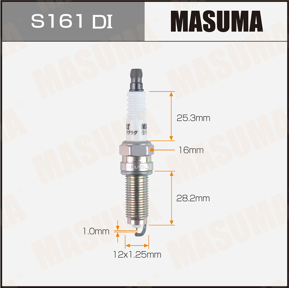 Свеча зажигания Masuma S161DI Double Iridium (DILZKR7B11GS)