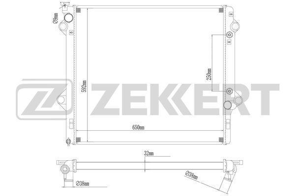 Радиатор ZEKKERT MK1006 Lexus GX 470 (UZJ120) 01-
