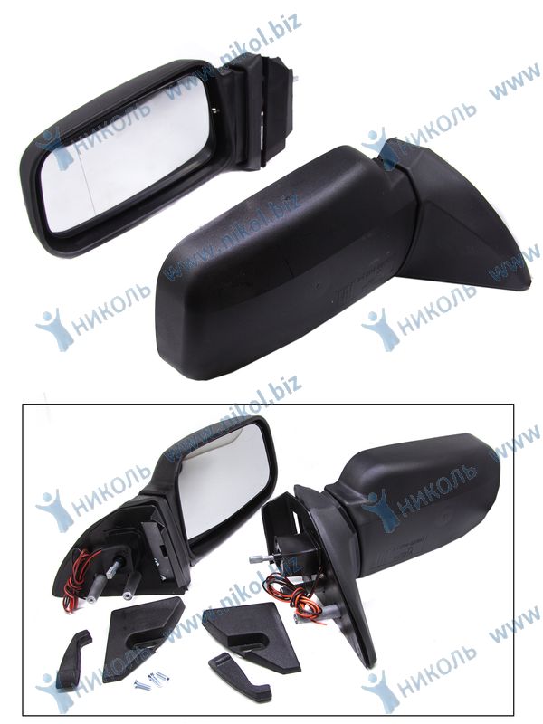 Зеркало бок 2114 /механическое, обогрев, асферика/ в сб. (к-т=2шт)