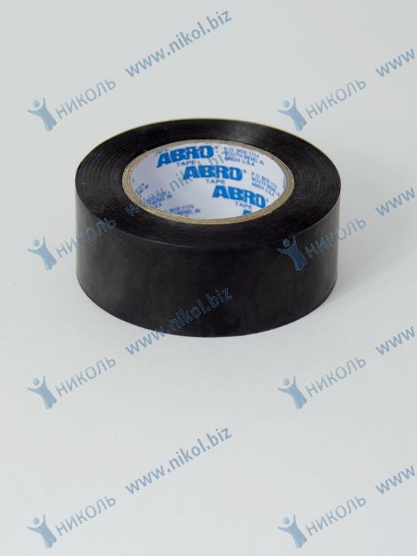 Изолента ABRO черная (25мм*18,2м) ПВХ