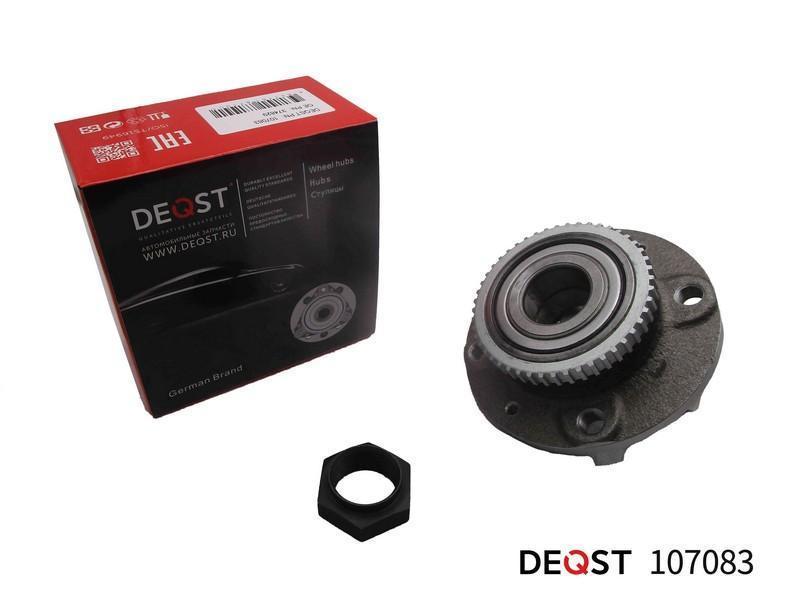 Ступица Peugeot 406 95-; Citroen Xantia 95- задняя (с ABS) \ 107083 DEQST