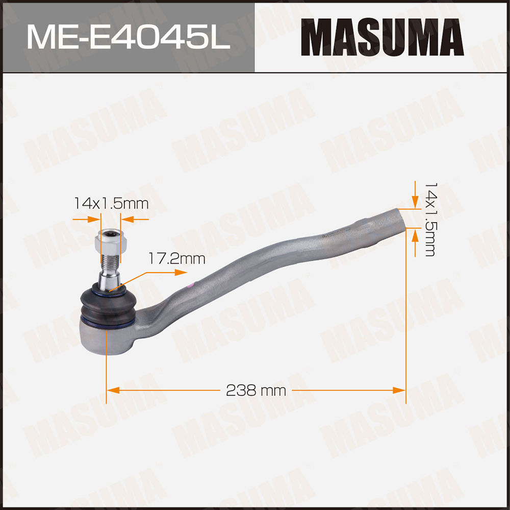 Наконечник рулевой Mercedes M (W164) 05-, GL (X164) 06- Masuma левый