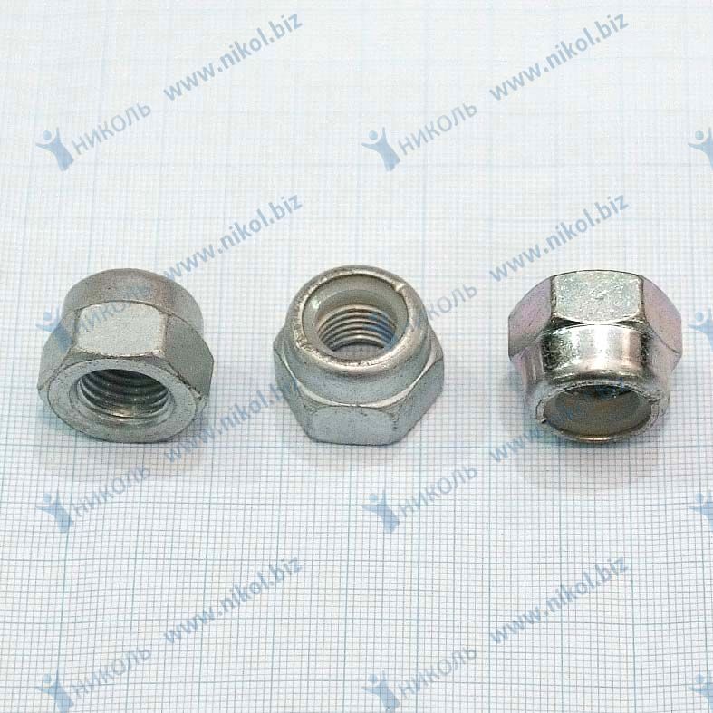 Гайка М14*1,5 с нейлоновым кольцом (крат_уп_10шт) БелЗАН ОАО