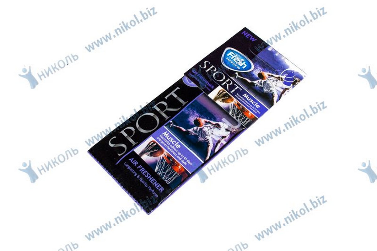 Освежитель подвесной Air Fresh SPORT Muscle (картон)