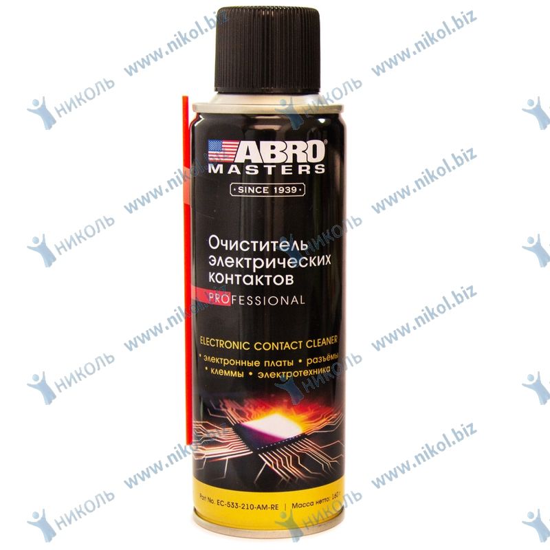 Очиститель эл. контактов ABRO MASTERS EC-533 аэроз (160гр)