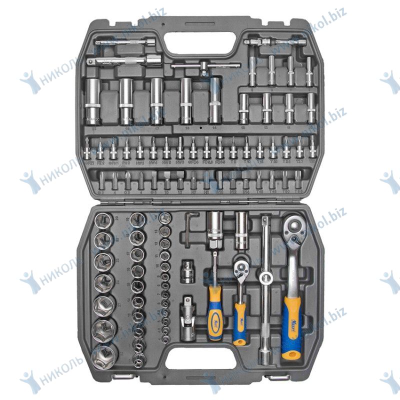 Набор инструмента KRAFT 94 пр 1/2"-1/4"