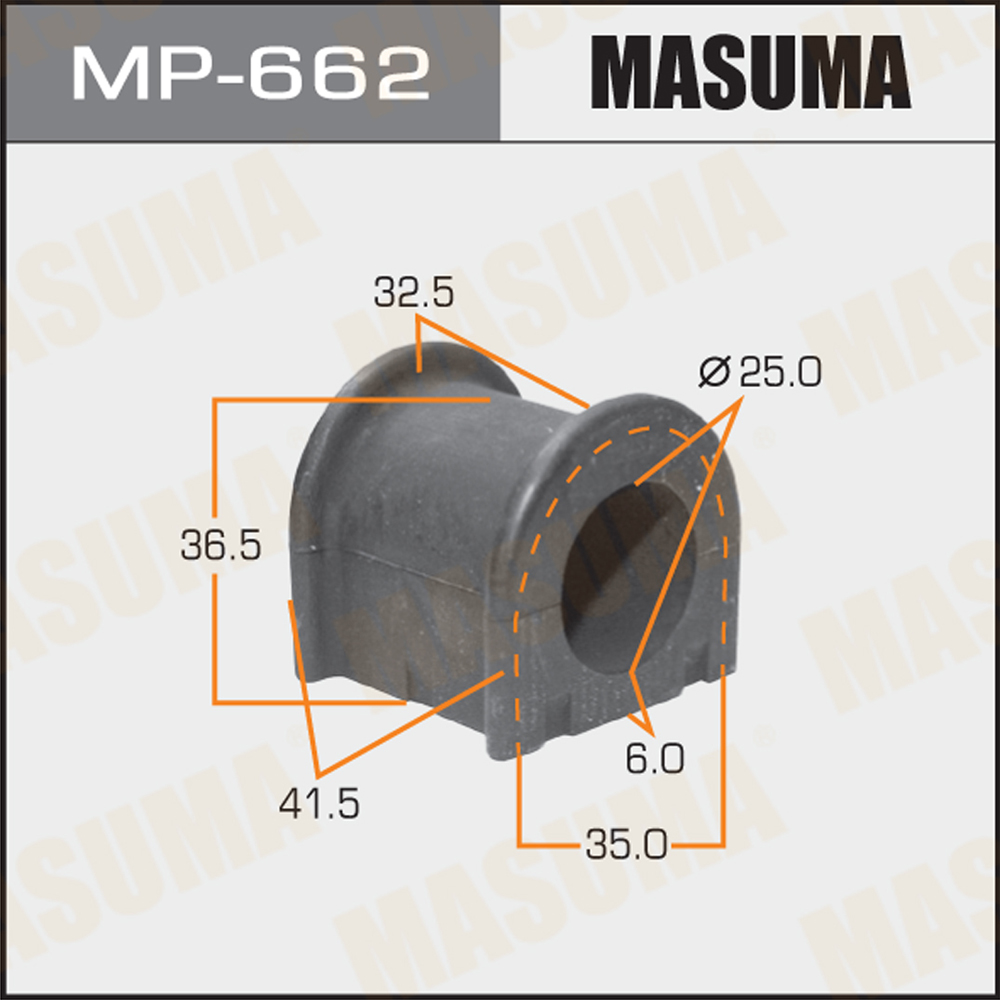 Втулка стабилизатора Lexus ES 06- переднего MASUMA MP662