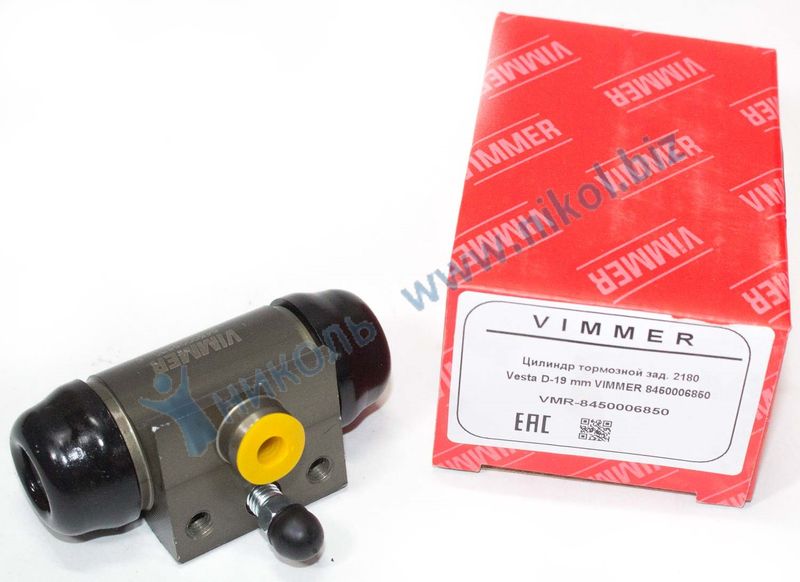 Цилиндр тормозной зад. 2180 Vesta D-19 mm VIMMER 8450006850 ЭКОНОМ
