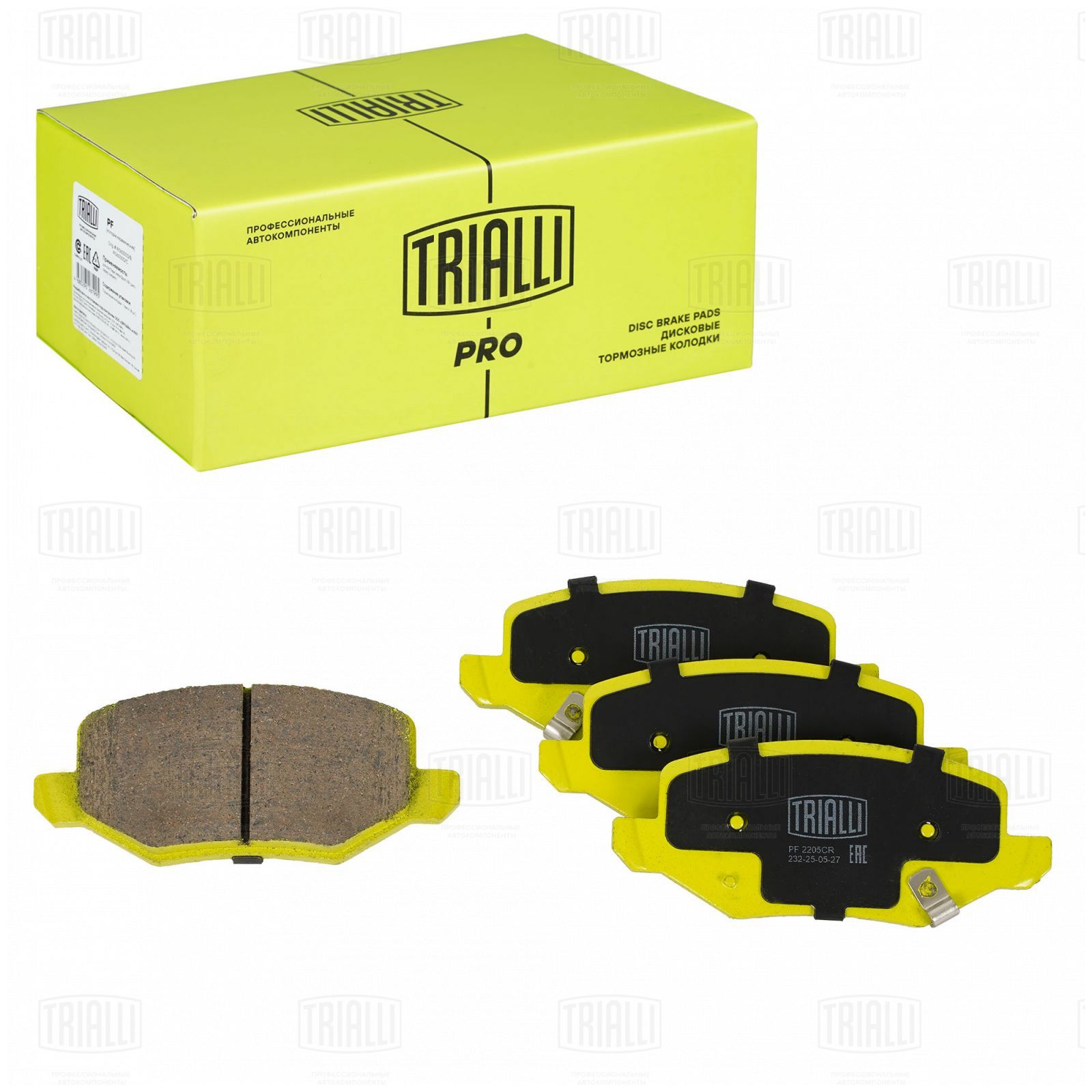 Колодки тормозные Haval Jolion (20-) диск. зад. 2WD (керам.) Trialli