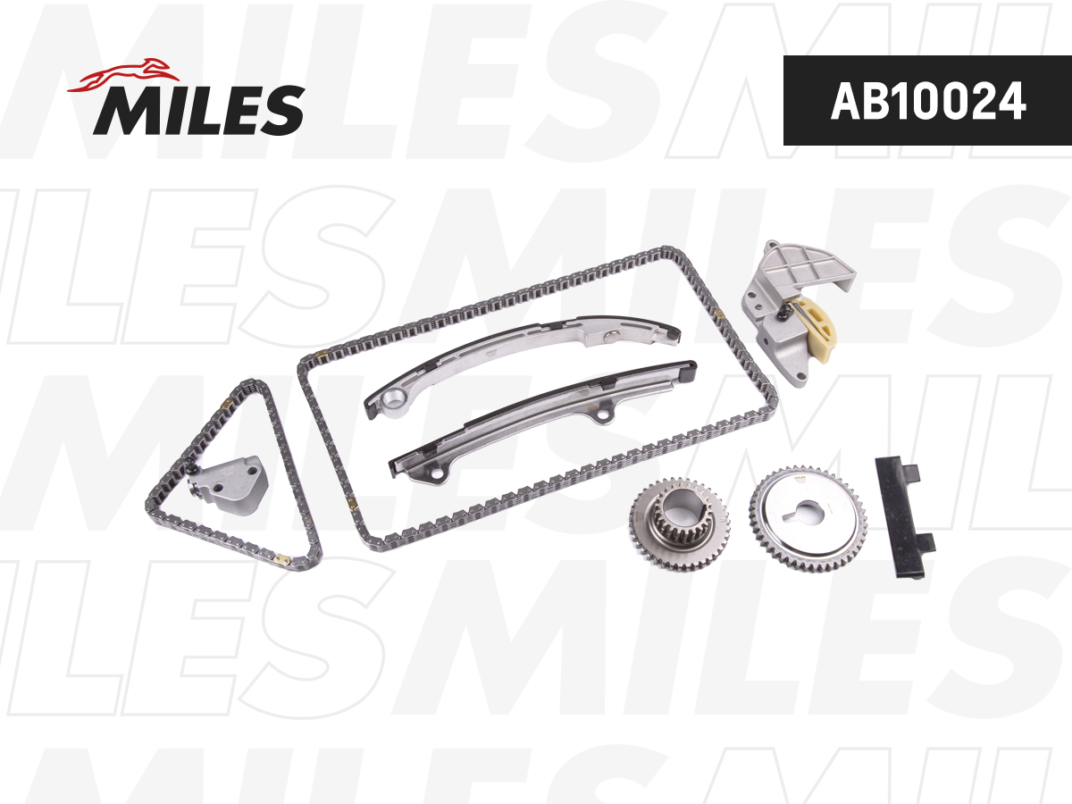 Комплект цепи ГРМ NISSAN Primera/X-Trail 2.0i-2.5i QR20/QR25DE 01> MILES