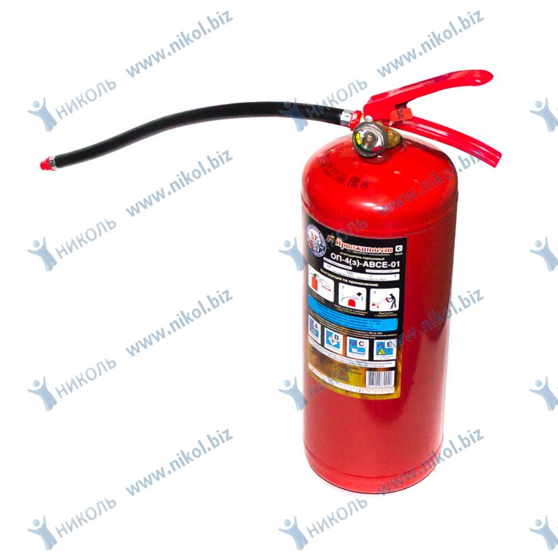 Огнетушитель порошковый (ОП-4) 5кг. металл. закачной, с манометром Ярославль