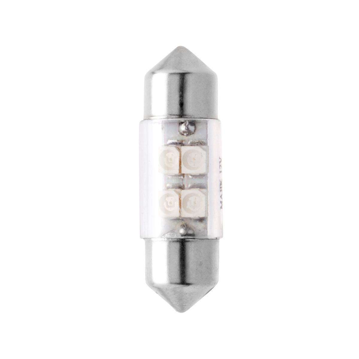 Лампа светодиодная 12V 10W салонный 31 мм синий 4 SMD 10 шт. Маяк