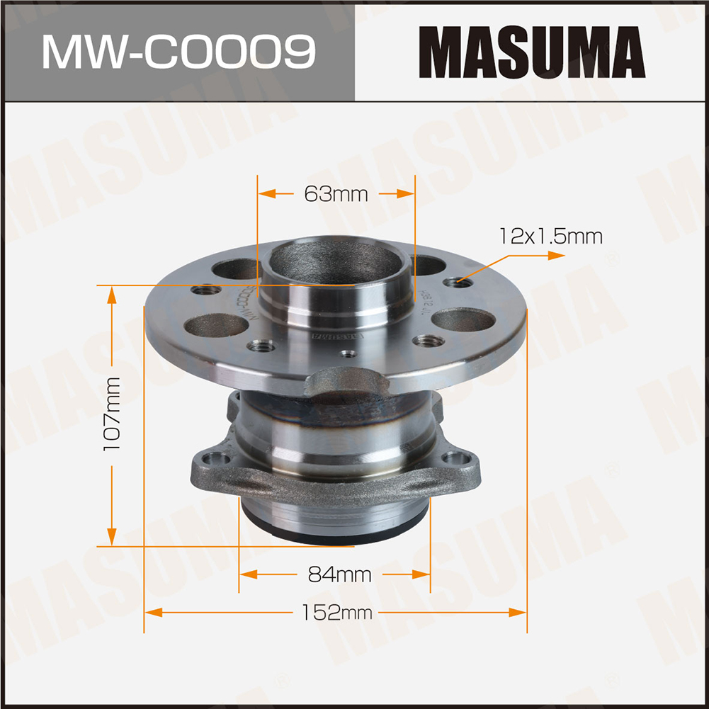 Ступица rear CHERY TIGGO 5 (with ABS) 14-20 Masuma