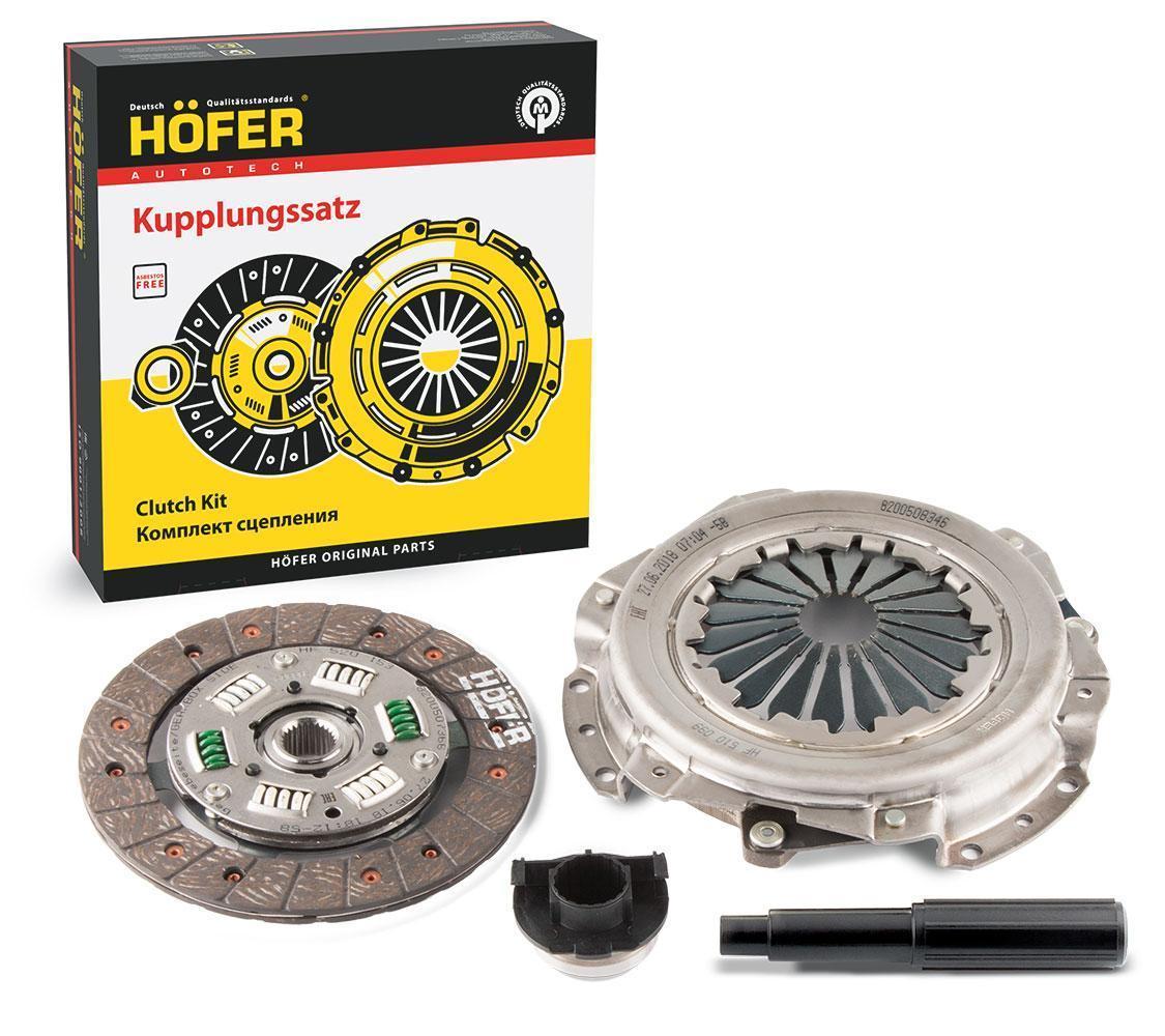 Сцепление Renault Logan 1.4 04-, Sandero 1.4 09-, Simbol, Kangoo, Megan 180 мм с подш. Hofer HF 530 099
