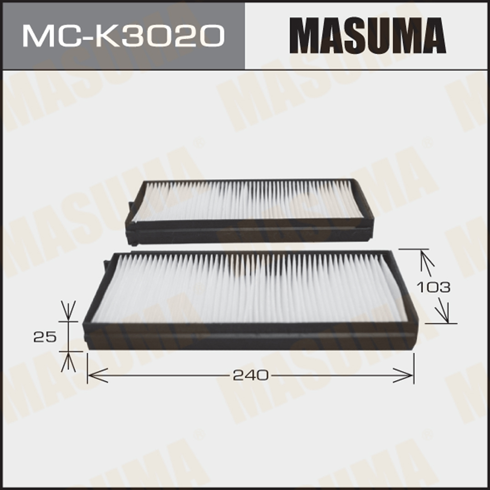 Фильтр салона AC9305 Hyundai/ TERRACAN/ V2500 01-06 Masuma