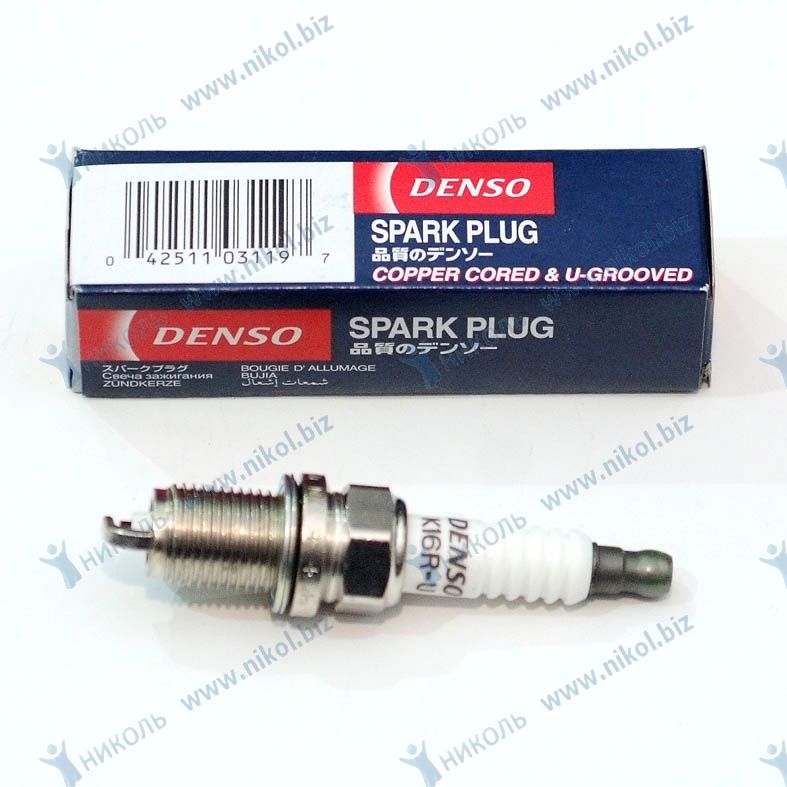 Свеча DENSO K16R-U зазор 0,8 (Toyota, Nissan)