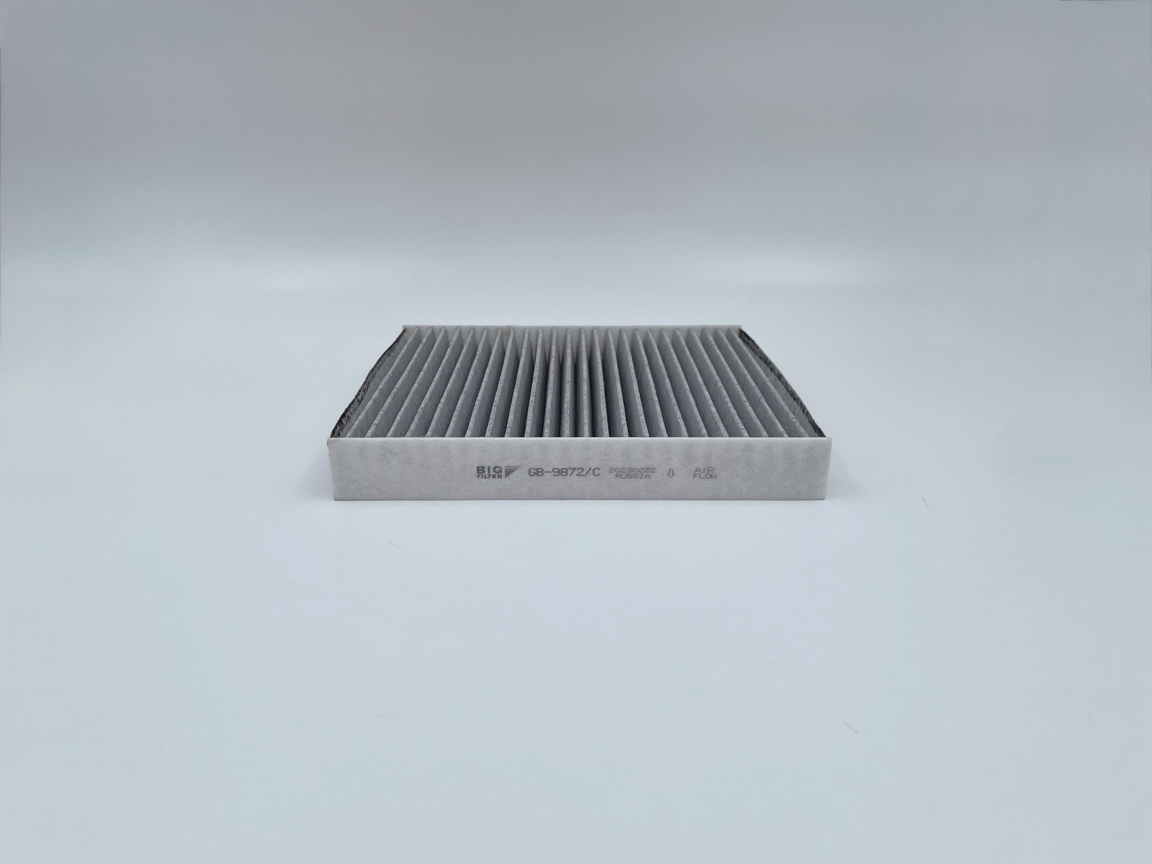 Фильтр салона Nissan Almera (N16), Classic 00-, Primera (P12) 02-08; Lexus IS 13- Big Filter угольный