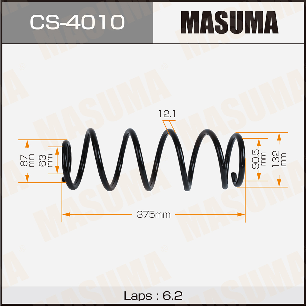 Пружина подвески Mazda 6 / GG задняя Masuma