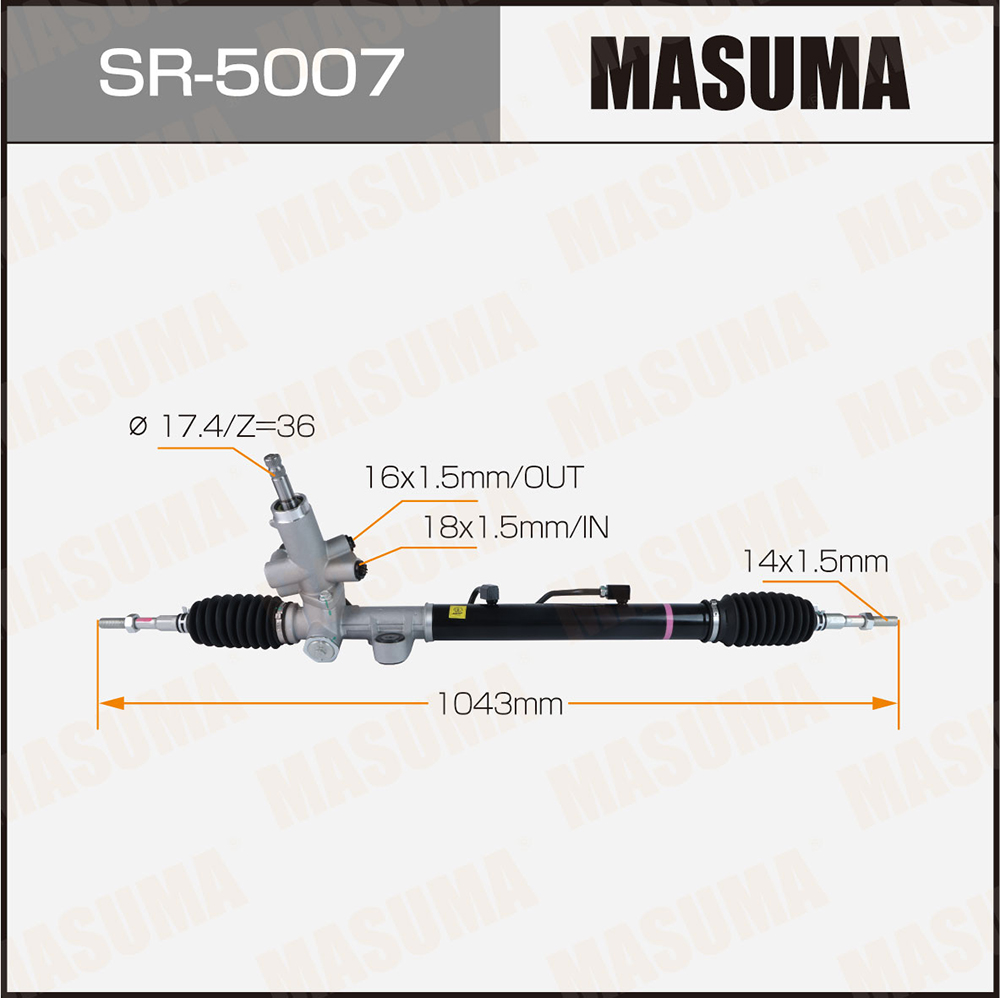 Рейка рулевая HONDA CIVIC / FD3 FA3 LHD (левый руль) Masuma
