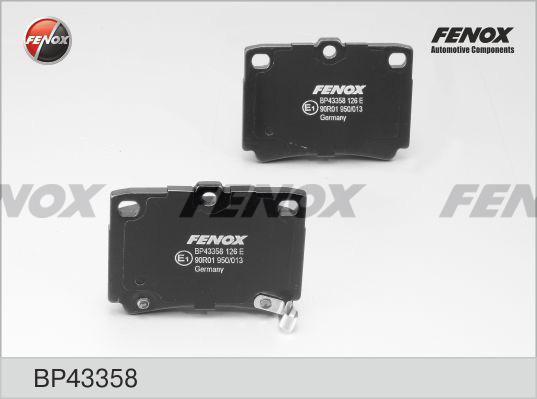 Колодки тормозные Mitsubishi Pajero Sport 98-; Pajero 90-00 задние \ FENOX BP43358