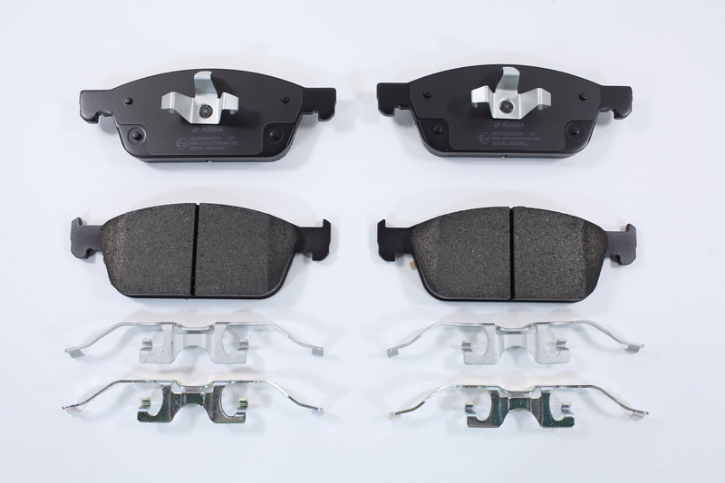 Колодки тормозные Ford Focus III 12-, Kuga II 13-, Tourneo Connect 13- передние \ GDB2009 ZFR