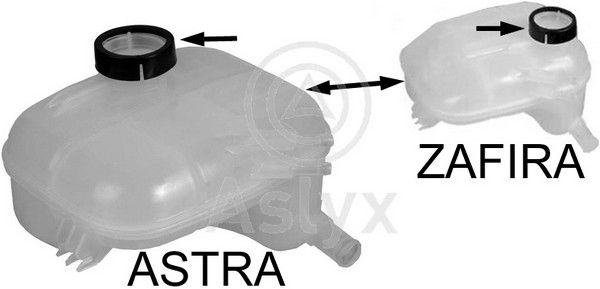 Бачок радиатора OPEL ASTRA H (A04); ASTRA H (L70); ASTRA H GTC (A04); ASTRA H TwinTop (A04); ZAFIRA _ASLYX
