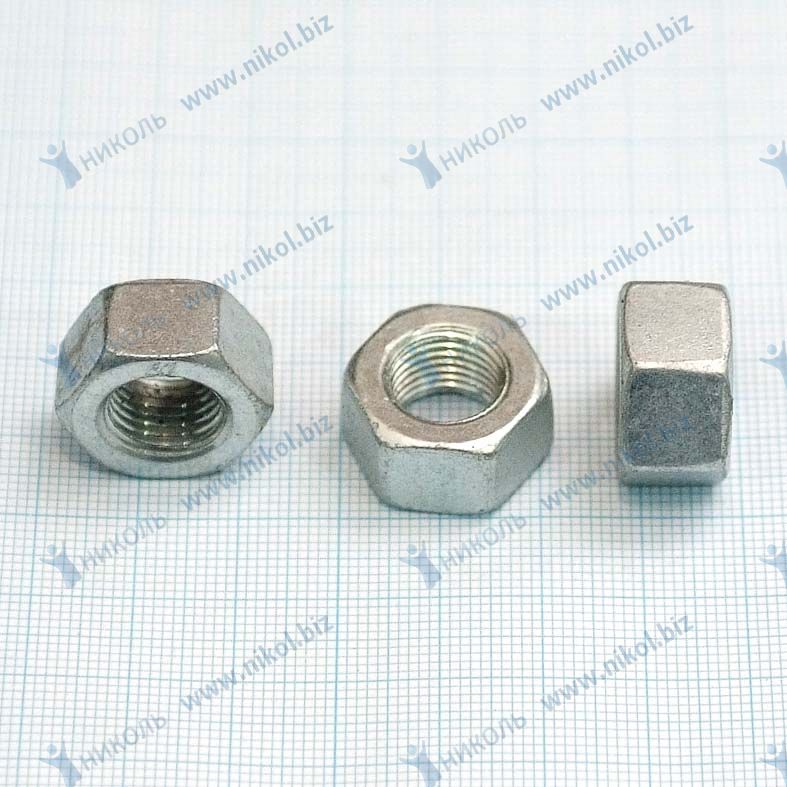 Гайка М12*1,25 подвески двигателя 2101 (крат_уп_10шт) БелЗАН ОАО