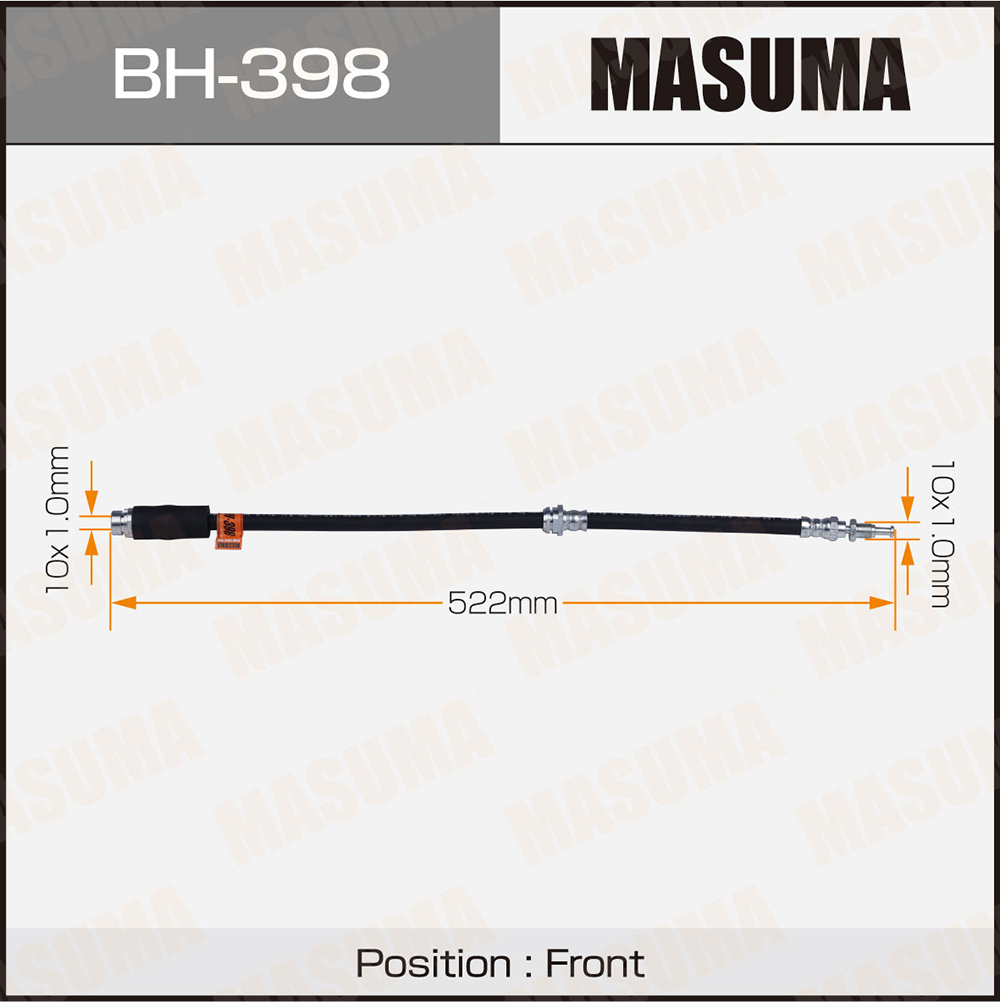 Шланг тормозной Mazda DEMIO / DY# front Masuma