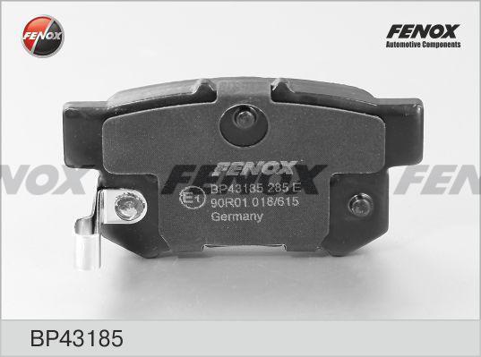 Колодки тормозные Honda Civic 97-, (FD, FA) 06-, Accord 89-08; Suzuki SX4 06- задние \ FENOX BP43185