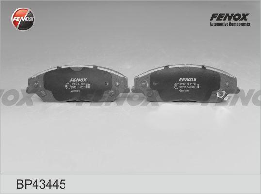 Колодки тормозные Toyota Camry (V40) 06-, Camry (V50) 11-; Geely Emgrand 13- передние \ FENOX BP43445