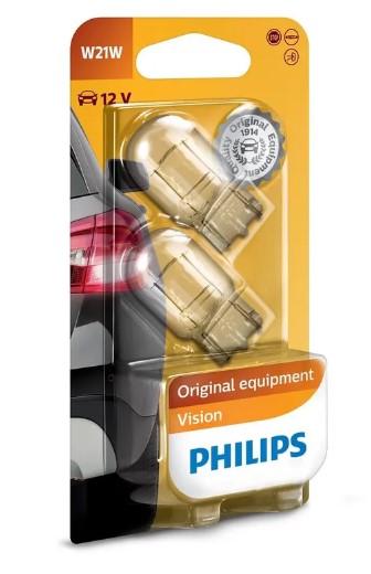 Лампа 12 В 21 Вт W21W Vision блистер 2 шт Philips