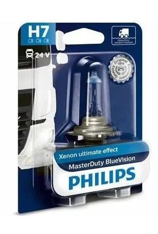 Лампа 24 В H7 70 Вт MasterDuty BlueVision Blister 1шт