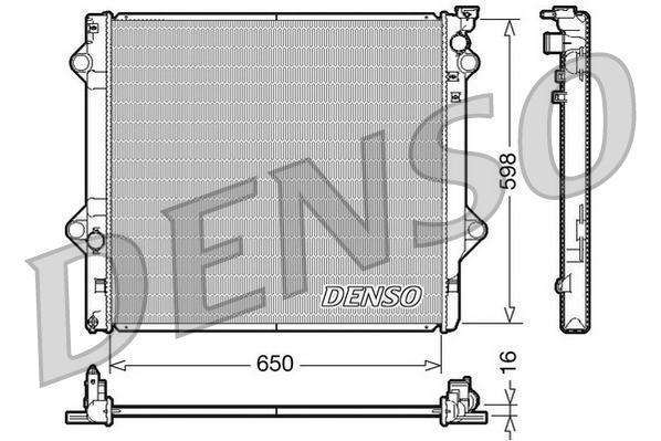 Радиатор DENSO Toyota Land Cruiser J120 4.0i 03-