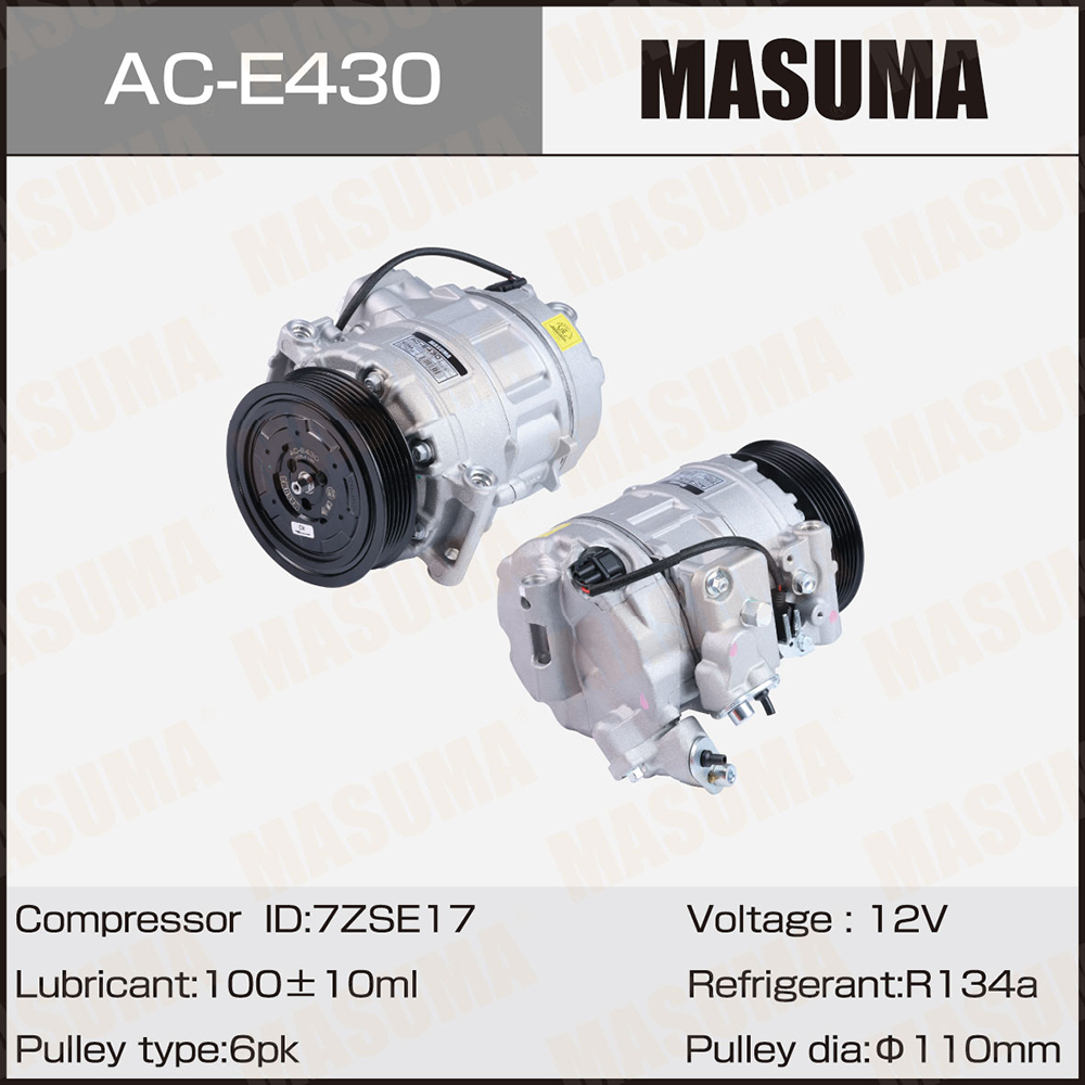 Компрессор кондиционера BMW 5 (E60), 7 (E66) / N52B30, N53B30 Masuma