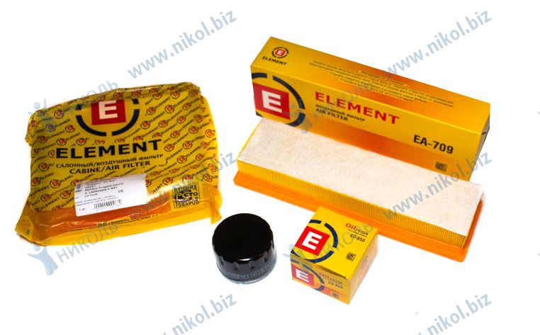 Комплект фильтров RENAULT Logan2,Sandero2 (EO-850,EA-709,EC-832)OEM(8200768913, 165469466R, 27277301